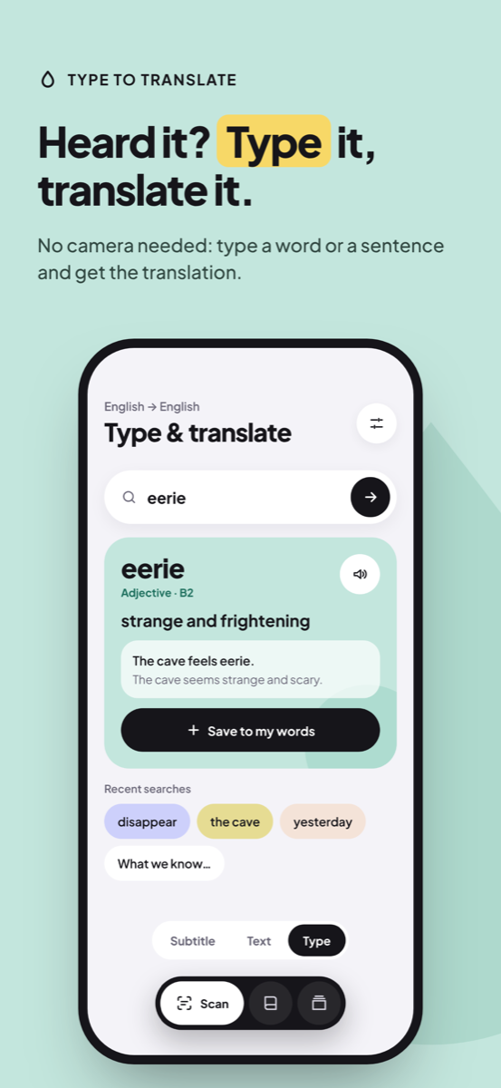 Contextual Word Cards