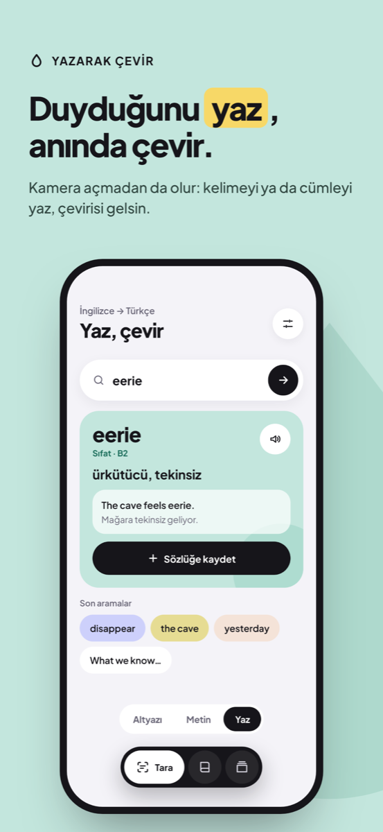 Bağlam İçi Kelime Kartları
