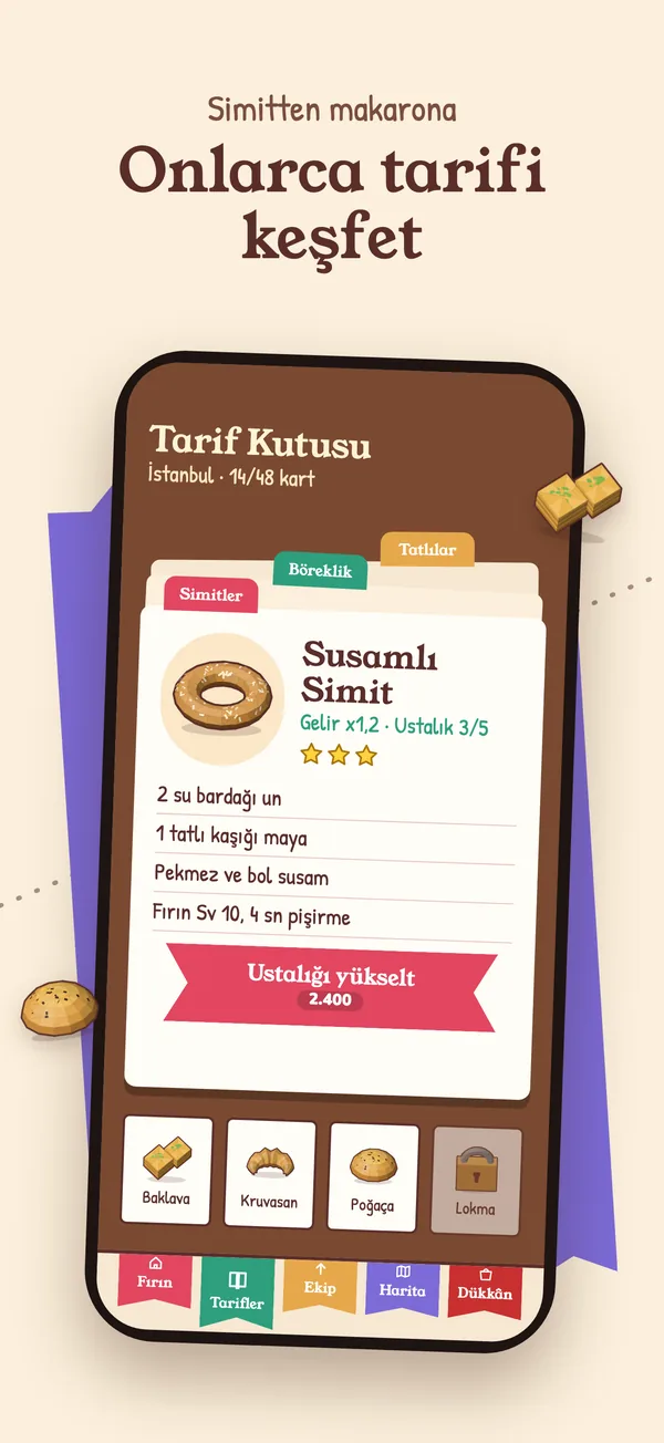 Tarif kutusu: keşfedip yükseltebileceğin onlarca tarif.